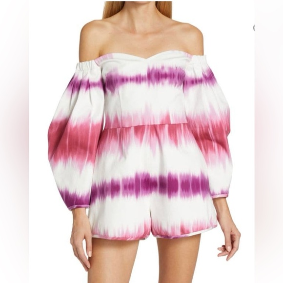 NWT Saks Amur Off Shoulder Romper